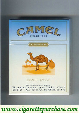 Camel Lights Smooth Flavour cigarettes hard box